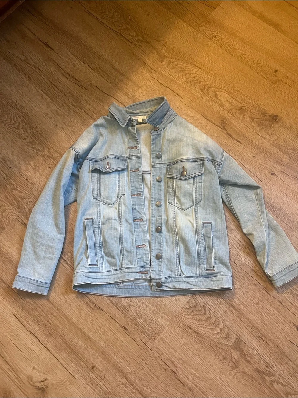Eileen Fisher Organic Cotton Jean Jacket Size PP